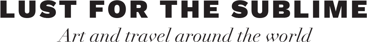 Lust For The Sublime Art And Travel Around The World - Black-and-white (1417x350), Png Download