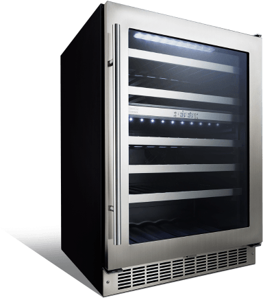 Sonoma 24 Dual Zone Wine Cellar - Refrigerator (632x574), Png Download