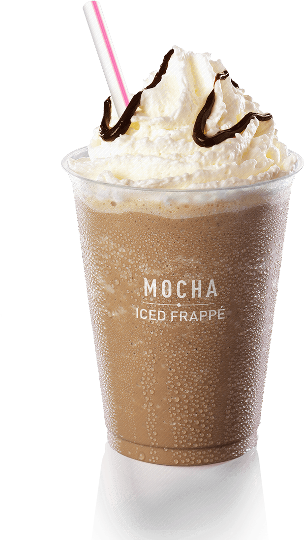 Ice Blended Coffee Png - Mocha Iced Frappe Mcdonalds (1100x1100), Png Download