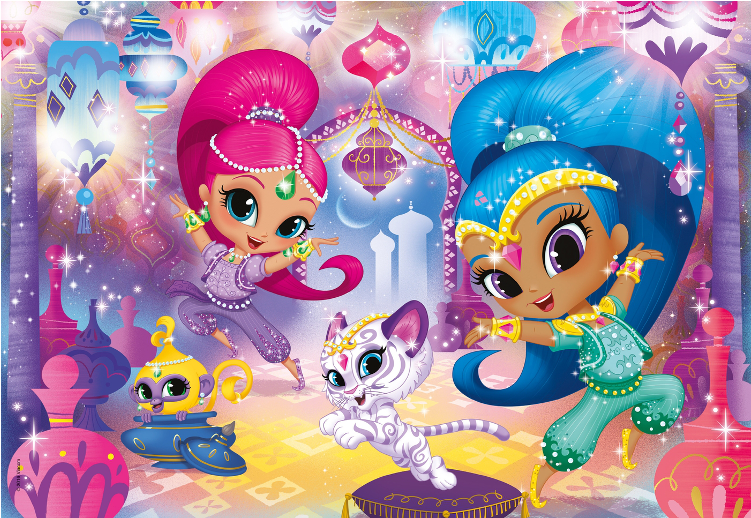 Buy Puzzle Clementoni Shimmer And Shine 26969 Elkor - Shimmer And Shine Puzzle Clementoni (800x800), Png Download