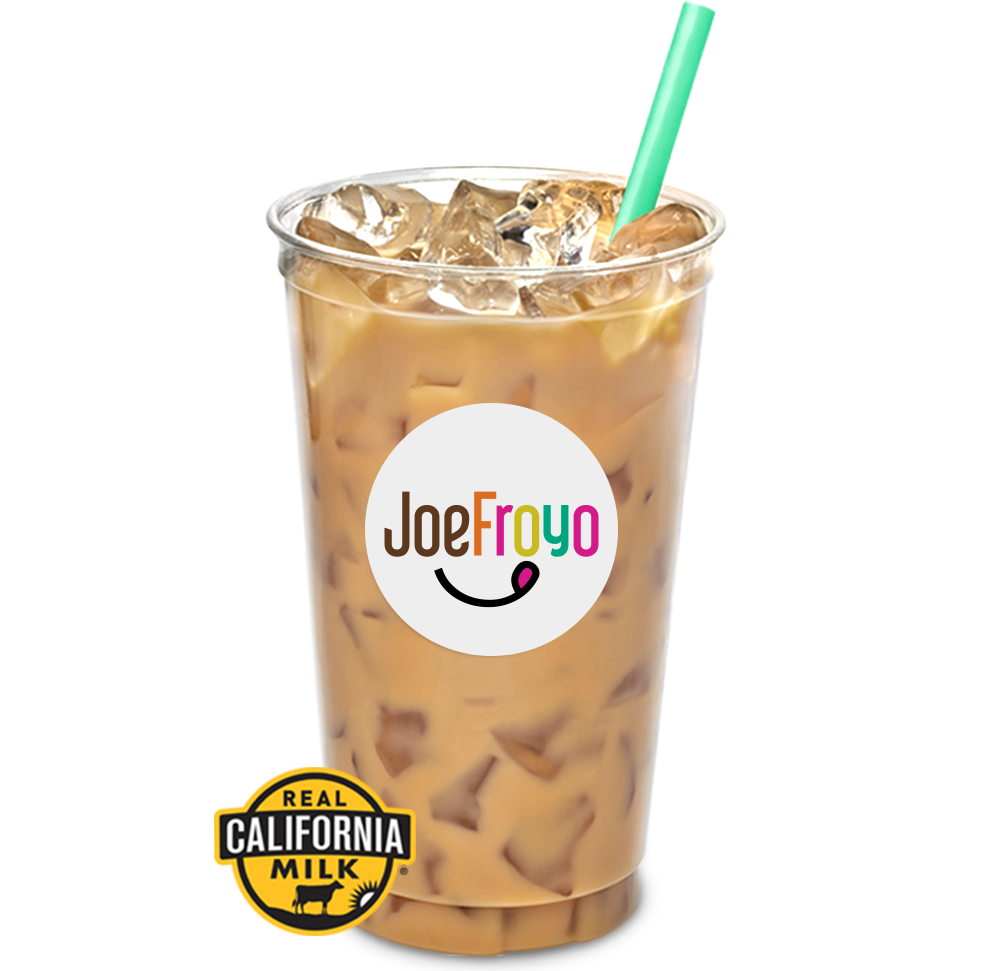 Joefroyo Over Ice Straw Iced Coffee Drink - Real California Milk (1000x981), Png Download