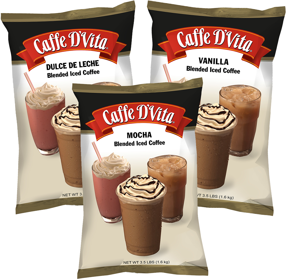 Blended Iced Coffee, Dulce De Leche, Blended Iced Coffees - Iced Coffee (1000x1000), Png Download