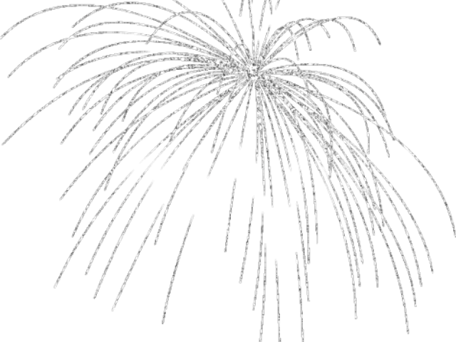 White Clipart Firework - Sketch (640x480), Png Download