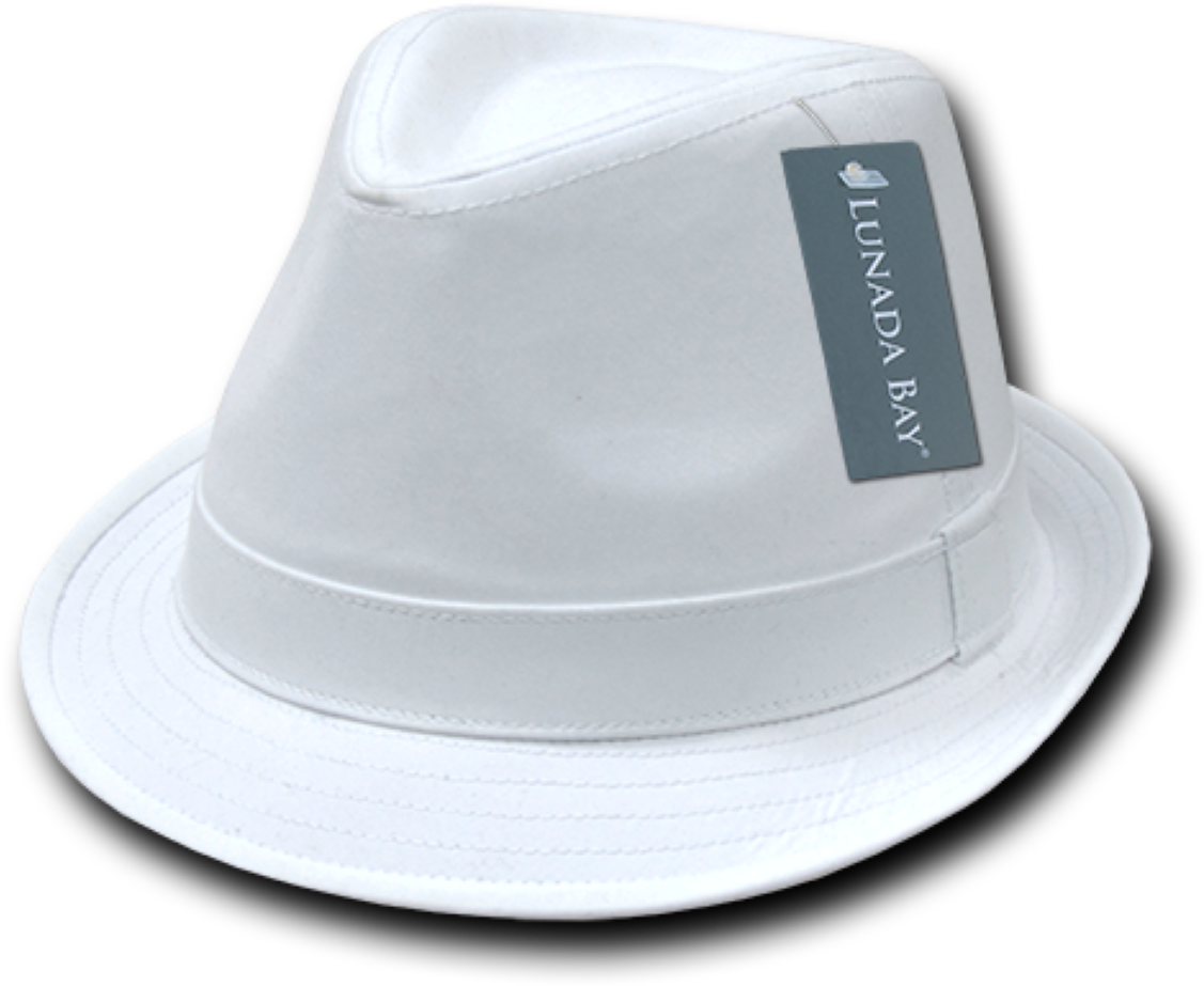 Lunada Bay Sweatband Basic Poly Woven Fedora Hat - Fedora (1200x1200), Png Download