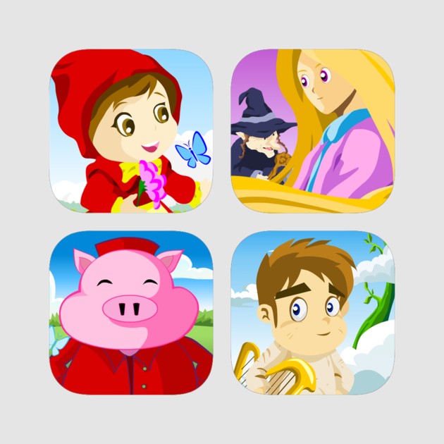 Kids Story Books Bundle 4 - Little Red Riding Hood Story (630x630), Png Download