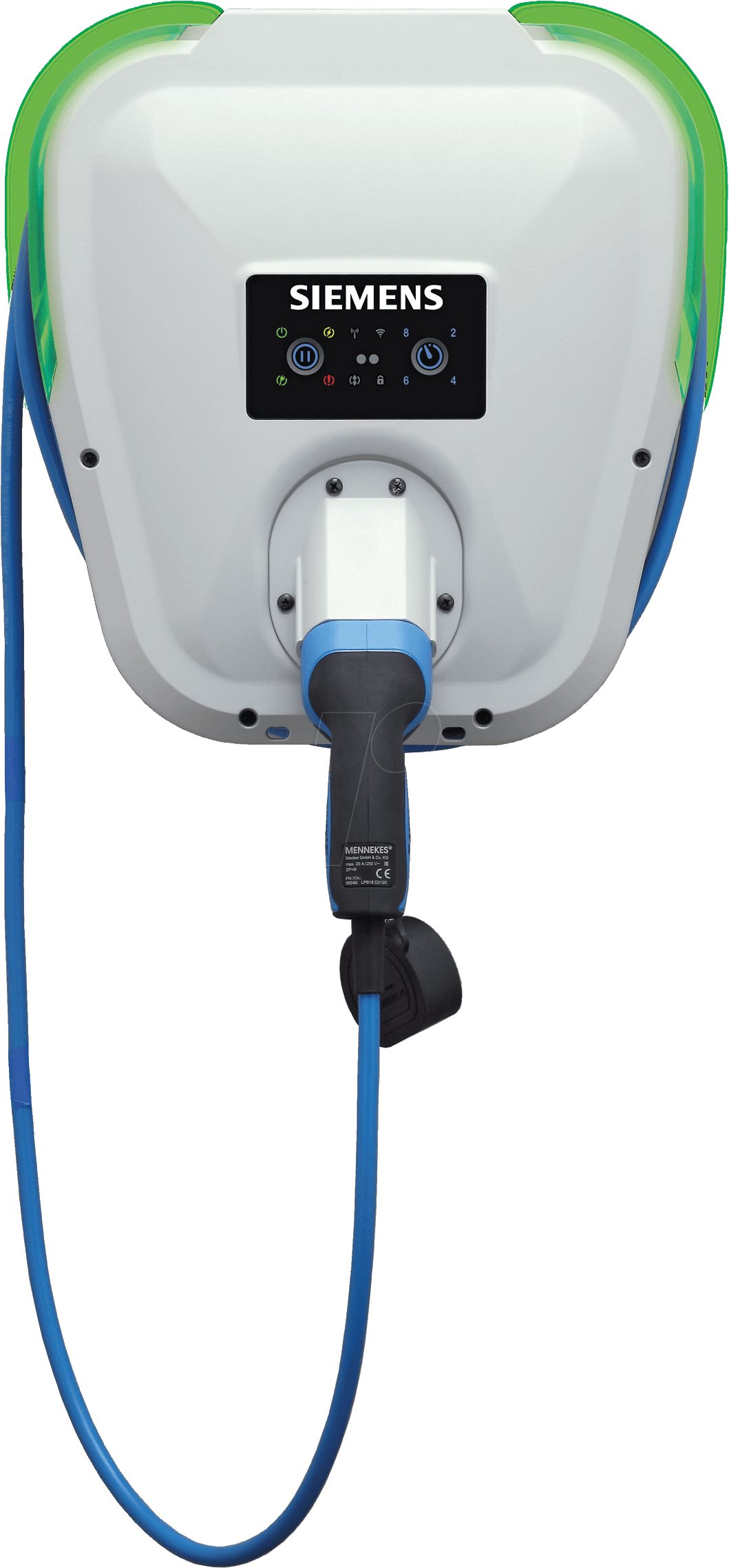 Siemens Wall Charger, 1 X 20 A, Type 2 Siemens 5tt3201-1vr01 - Siemens Versi Charge For Tesla (1059x2276), Png Download