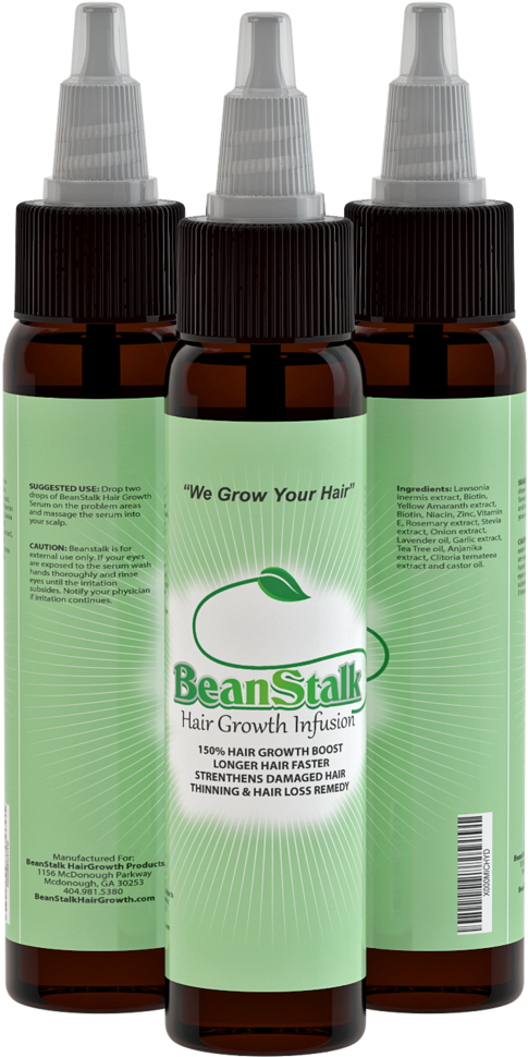 Beanstalk Oil Infusion, Hair Growth Vitamins & Shampoo - Plastic Bottle (683x1024), Png Download