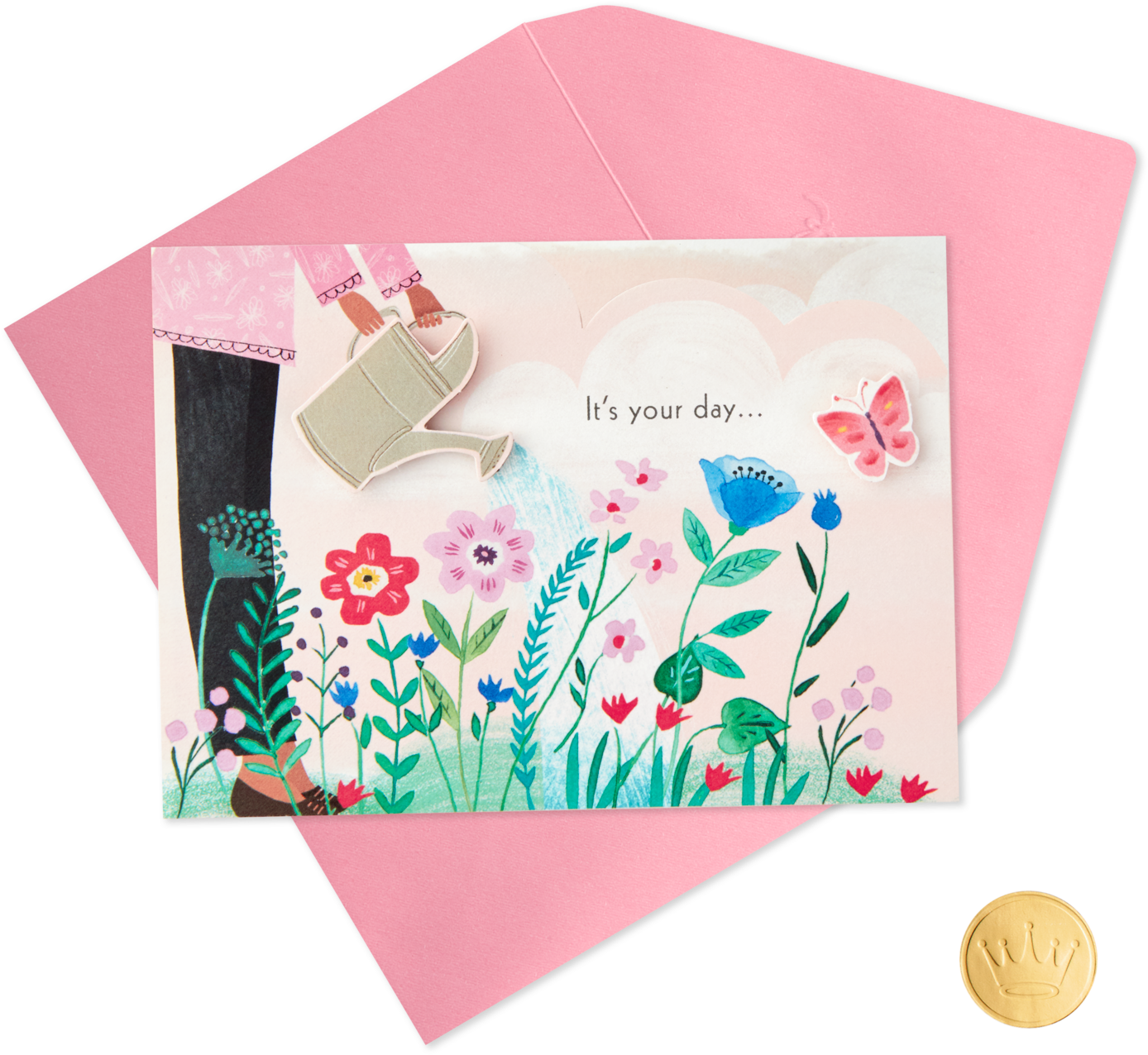 Lovely Day Flower Garden Mini Pop Up Birthday Card - Craft (1470x1470), Png Download