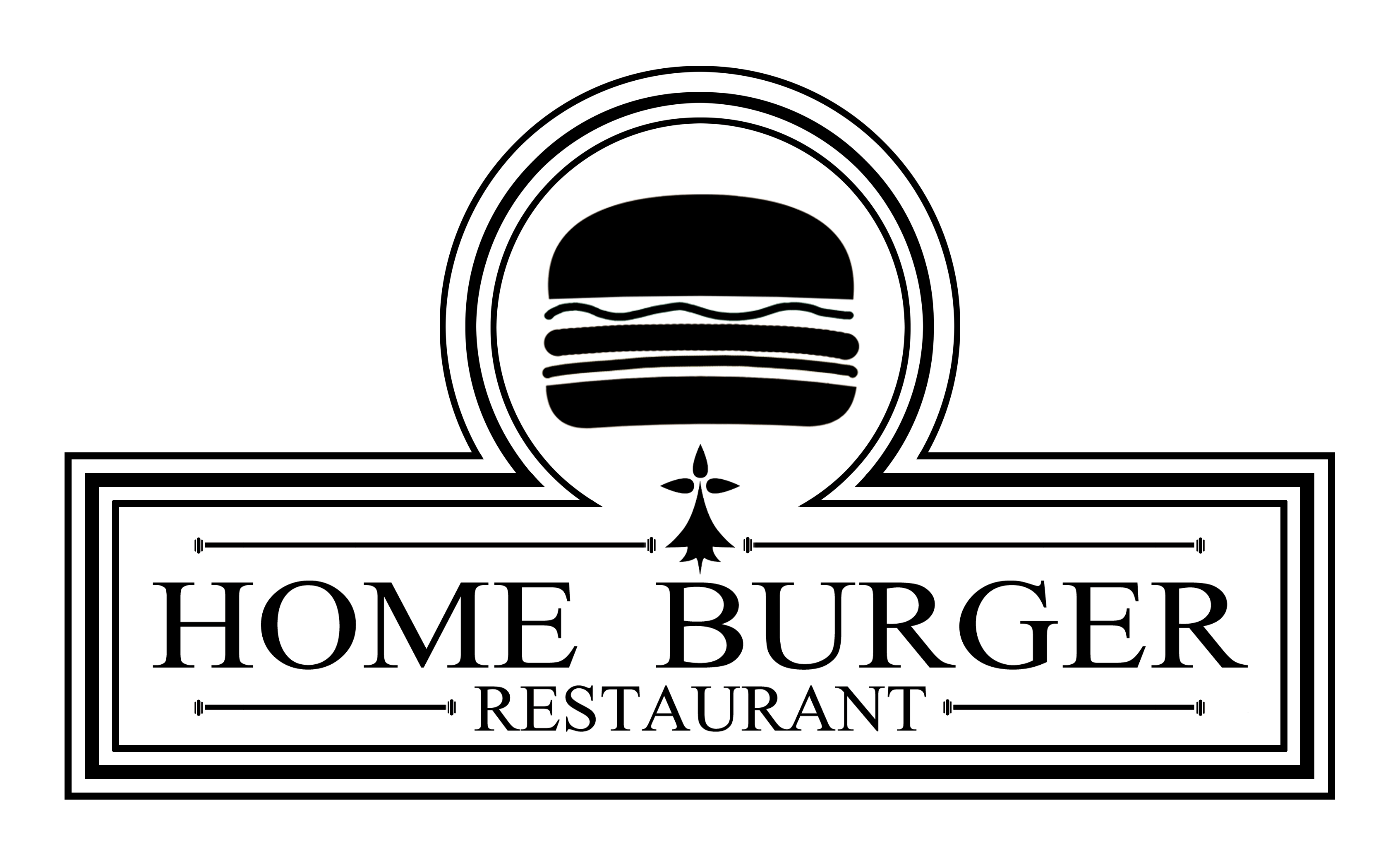 Logo Home Burger Saint-malo - Graphic Design (3543x2362), Png Download