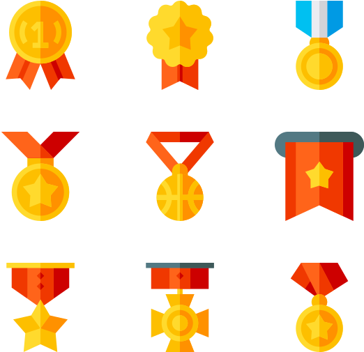 Rewards And Badges (600x564), Png Download