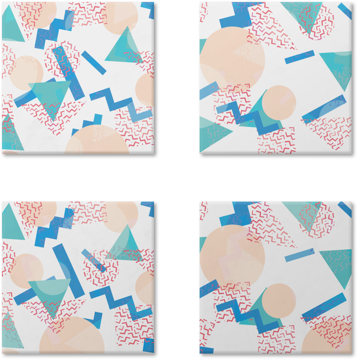Magneto 90's Pastel Geometric Pattern De Tobias Fonsecana - 90's Pastel (800x800), Png Download
