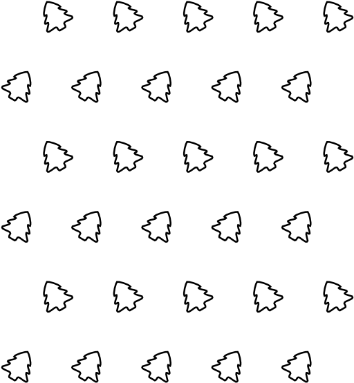 Christmas Tree Icon 1 Black White Line Art Xmas 555px - Carmine (555x557), Png Download