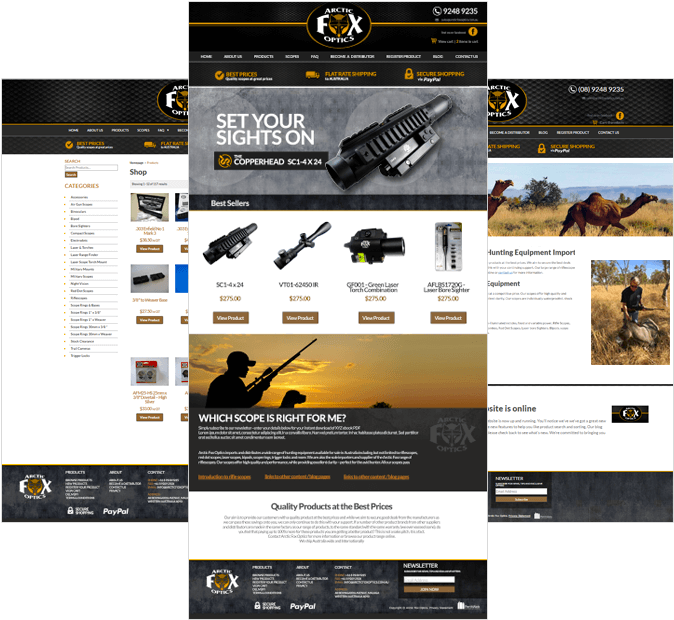 Arctic Fox Optics Website - Online Advertising (872x646), Png Download