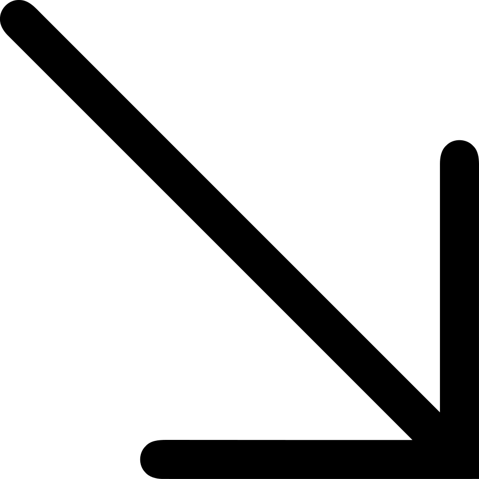 Png File Svg - Arrow Diagonal Png (980x980), Png Download