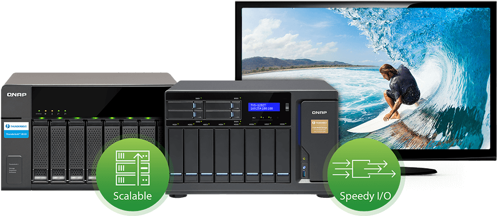 Thunderbolt™ 2 And 10gb Ethernet - Qnap Thunderbolt 3 (980x476), Png Download