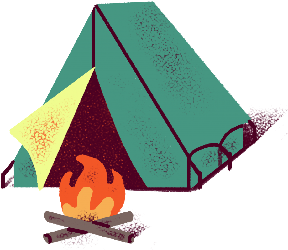 Boq 2018 Icon Camping Final - Illustration (921x832), Png Download