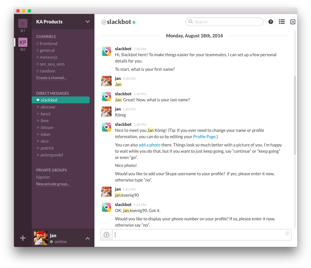Process Is Based On The Slackbot Talking To You As - Slack Ping Pong (1105x950), Png Download