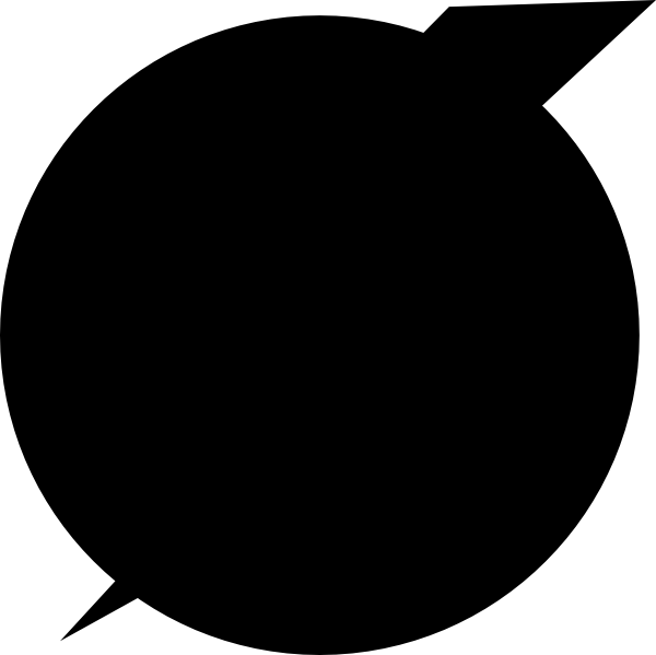 Thunder Bolt Plain Clip Art - Hippe Kinderdagverblijf (600x599), Png Download