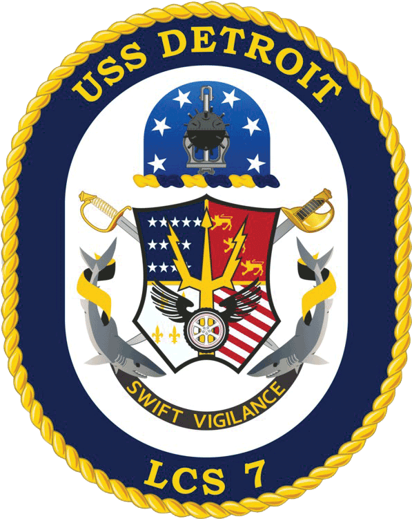 Crest - Uss Harpers Ferry 49 (610x763), Png Download