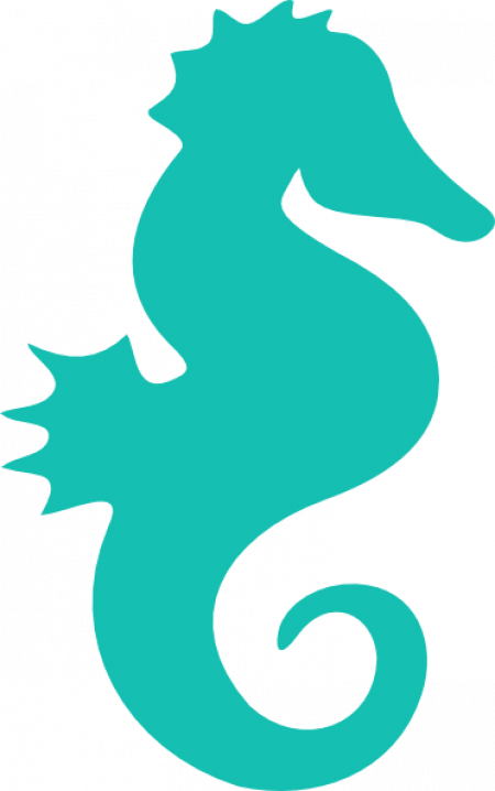 Seahorse Clipart (450x718), Png Download