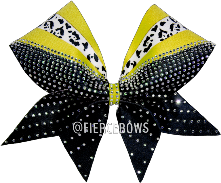 Cheetah Rays Of Color Rhinestone Cheer Bow - Swallowtail Butterfly (800x800), Png Download