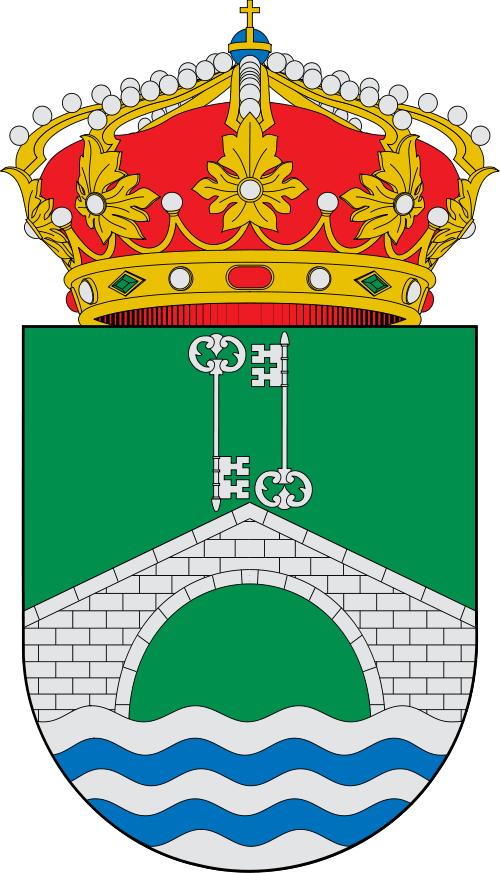 Escudo De Madrigal De La Vera - Escudo Alcala Del Jucar (500x873), Png Download