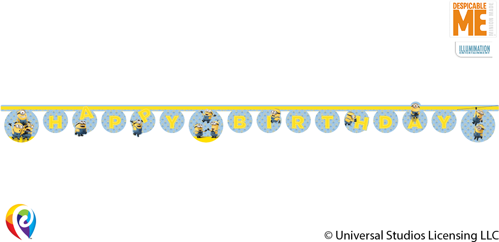 Happy Birthday Minion Png (1000x500), Png Download