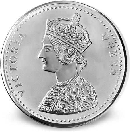 Victoria Queen 20gm - Silver (636x600), Png Download