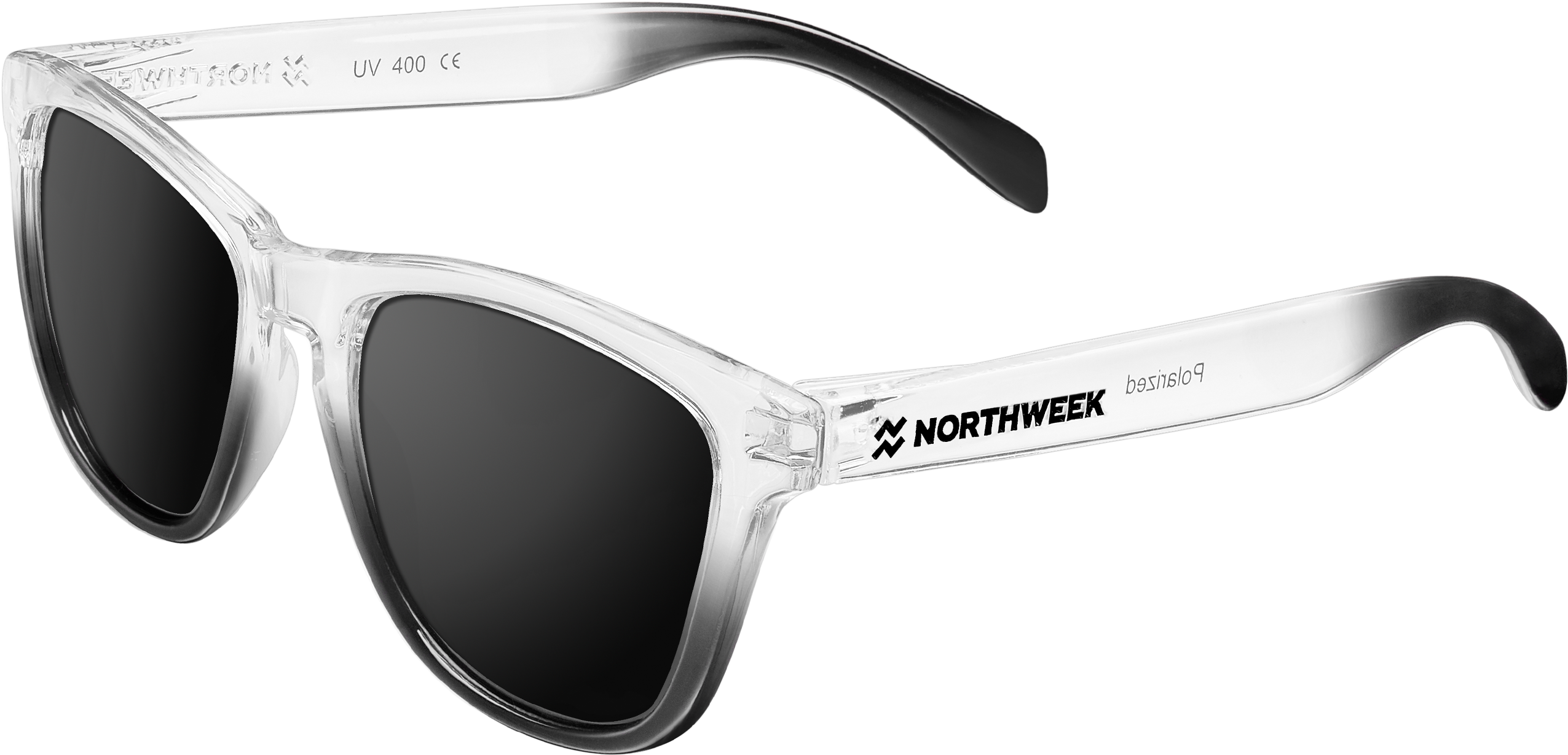 Gradiant Bright White Black Black L V=1544442361 - Monochrome (3000x1500), Png Download
