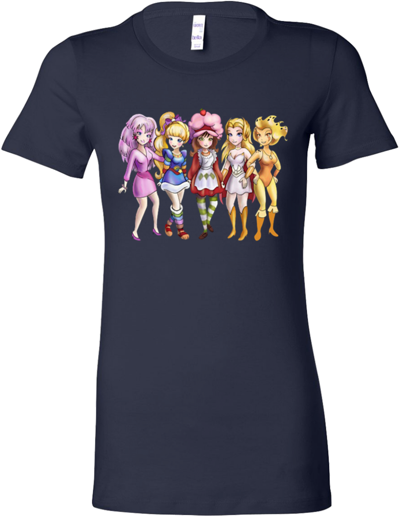 Jem, Rainbow Brite, And Strawberry Shortcake T-shirt - Shirt (1024x1024), Png Download