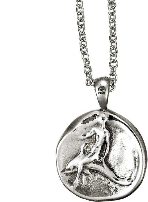 Dolphin Coin Pendant Sterling Silver - Locket (800x800), Png Download
