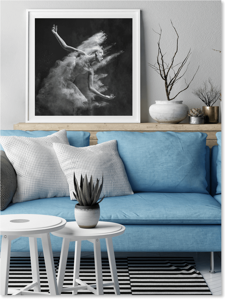 Gravity Prints - Wohnzimmer Nordic (1350x1500), Png Download