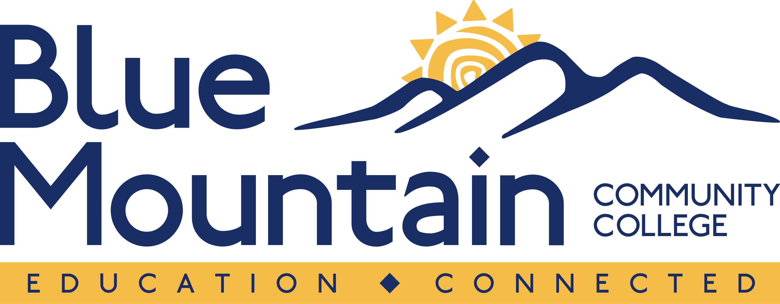 Eastern Oregon University - Blue Mountain Community College (2700x1052), Png Download