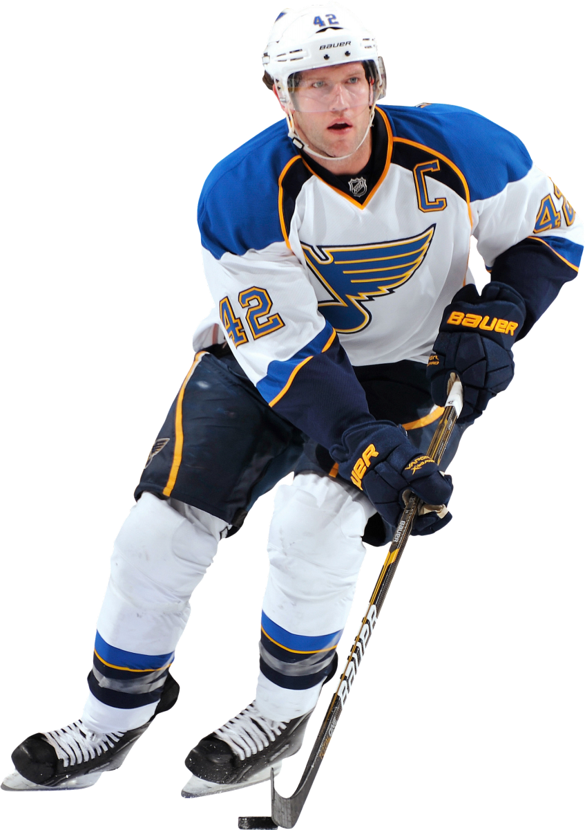 St Louis Blues Defeat Dallas Stars - St Louis Blues Player Png (847x1200), Png Download