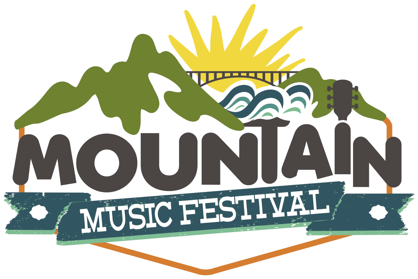Mountain Music Festival (2000x1185), Png Download