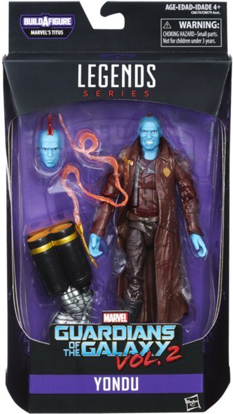 Marvel Legends Yondu - Marvel Legends Guardians Of The Galaxy Vol 2 Yondu (600x600), Png Download