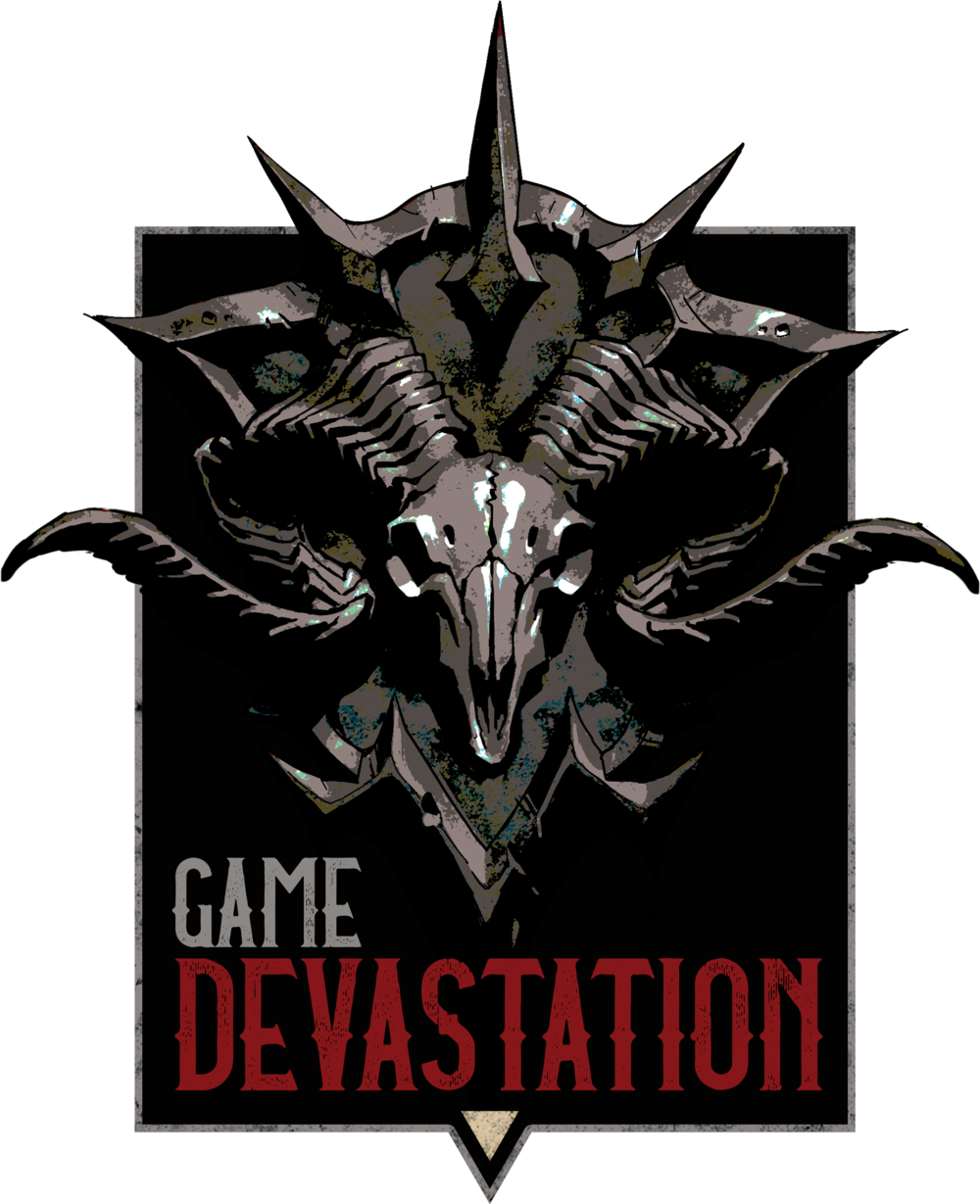 Gamedevastation Logo (1000x1229), Png Download