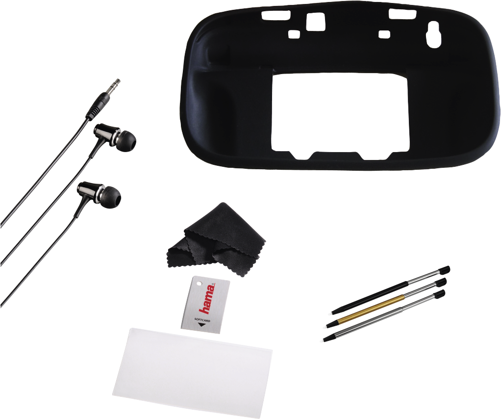 8in1 Starter Kit For Nintendo Wii U - Rear-view Mirror (1100x1100), Png Download