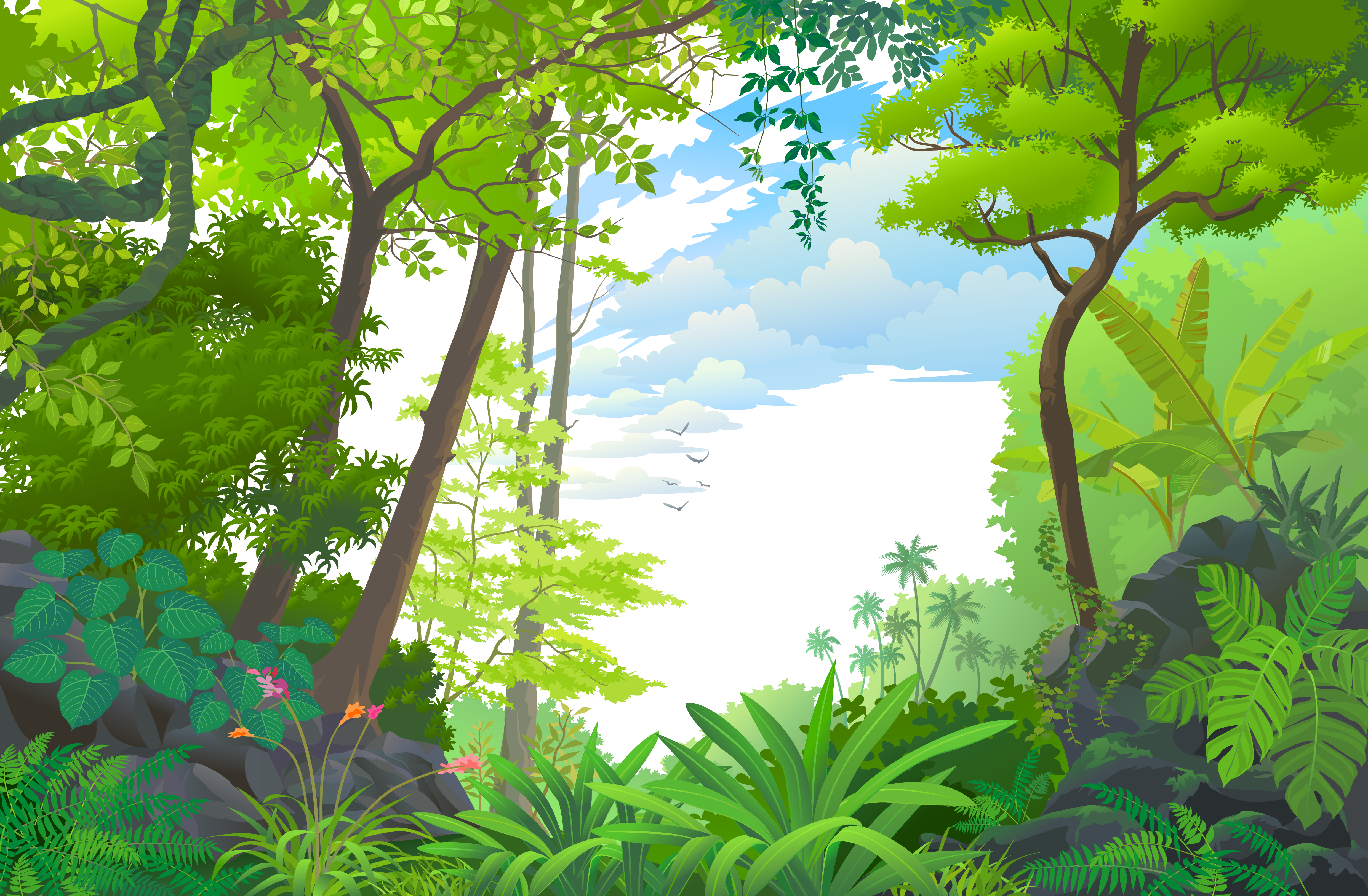 Download Download Tropical Euclidean Vector Jungle Rainforest ...