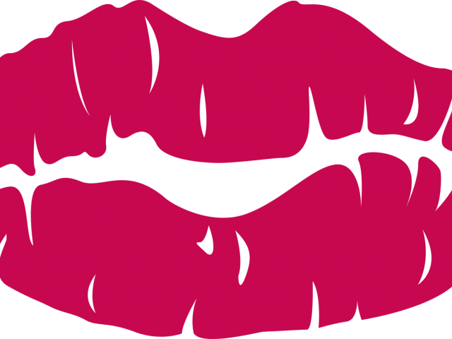 Download Kissing Clipart Lip Outline - Cartoon Lipstick Lips PNG Image with  No Background 