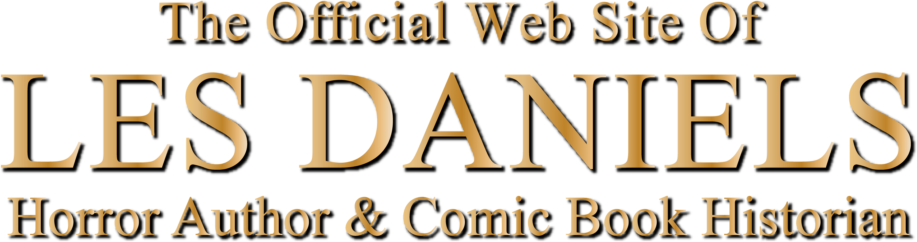 Les Daniels Horror Author And Comic Book Historian - Tan (3075x900), Png Download
