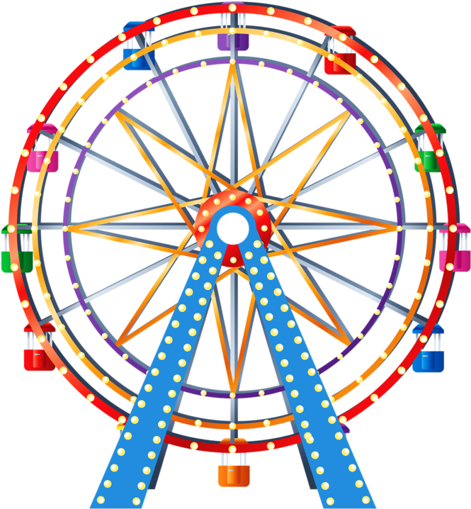 Ferris Wheels (708x800), Png Download