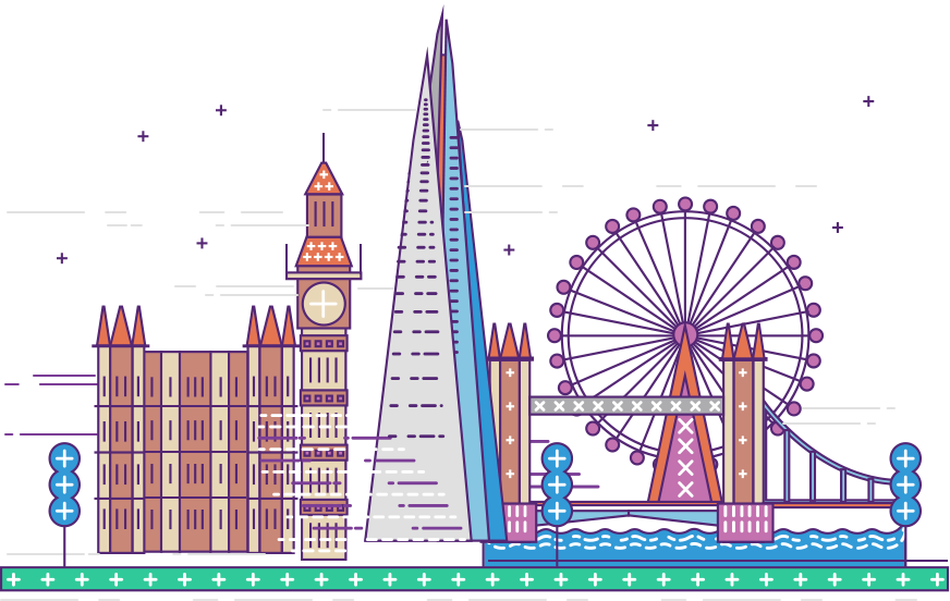 London Clipart Ferris Wheel London - Ferris Wheel (872x552), Png Download