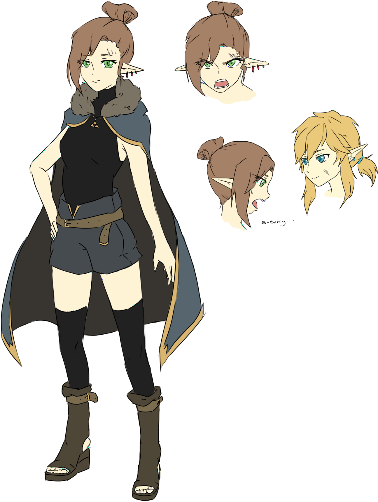 #action #adventure #botw #comedy #fantasy #hylia #link - Cartoon (1536x1920), Png Download