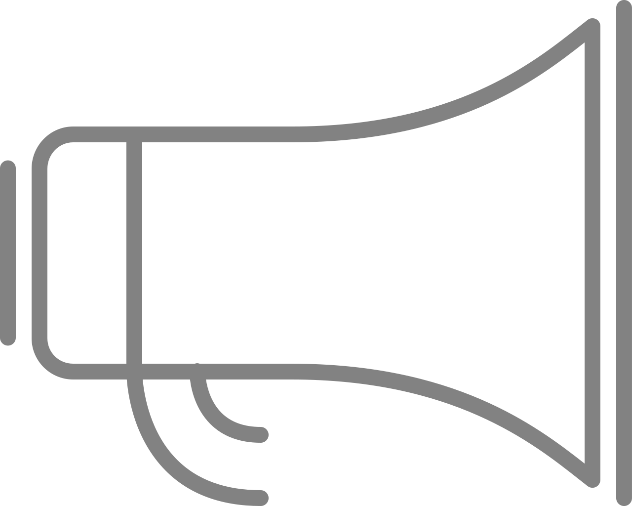 Line Style Icons Megaphone - Marketing (1280x1024), Png Download