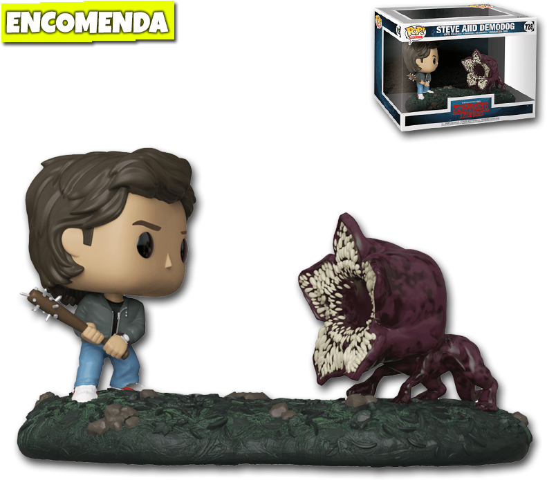 Steve E Demogorgon - Funko Pop Stranger Things Steve (800x800), Png Download