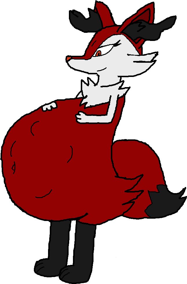 Big Fox - Cartoon (1160x1280), Png Download