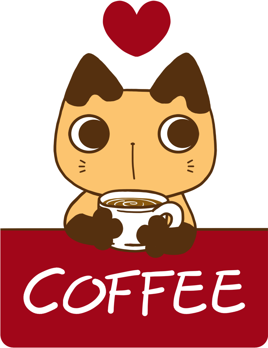 1000 Cats And Coffee - Cartoon (900x1273), Png Download
