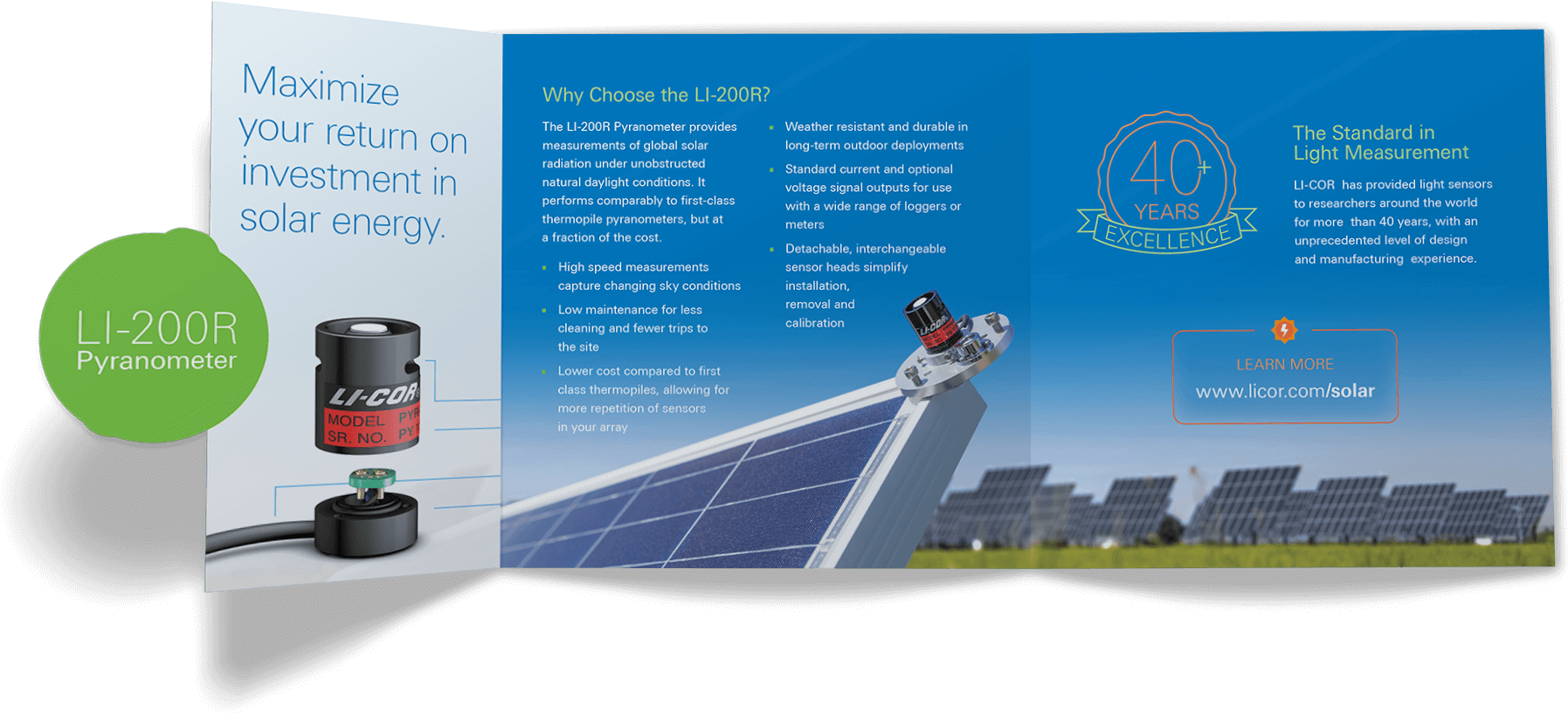 Li-cor Solar Handout - Brochure (1800x837), Png Download