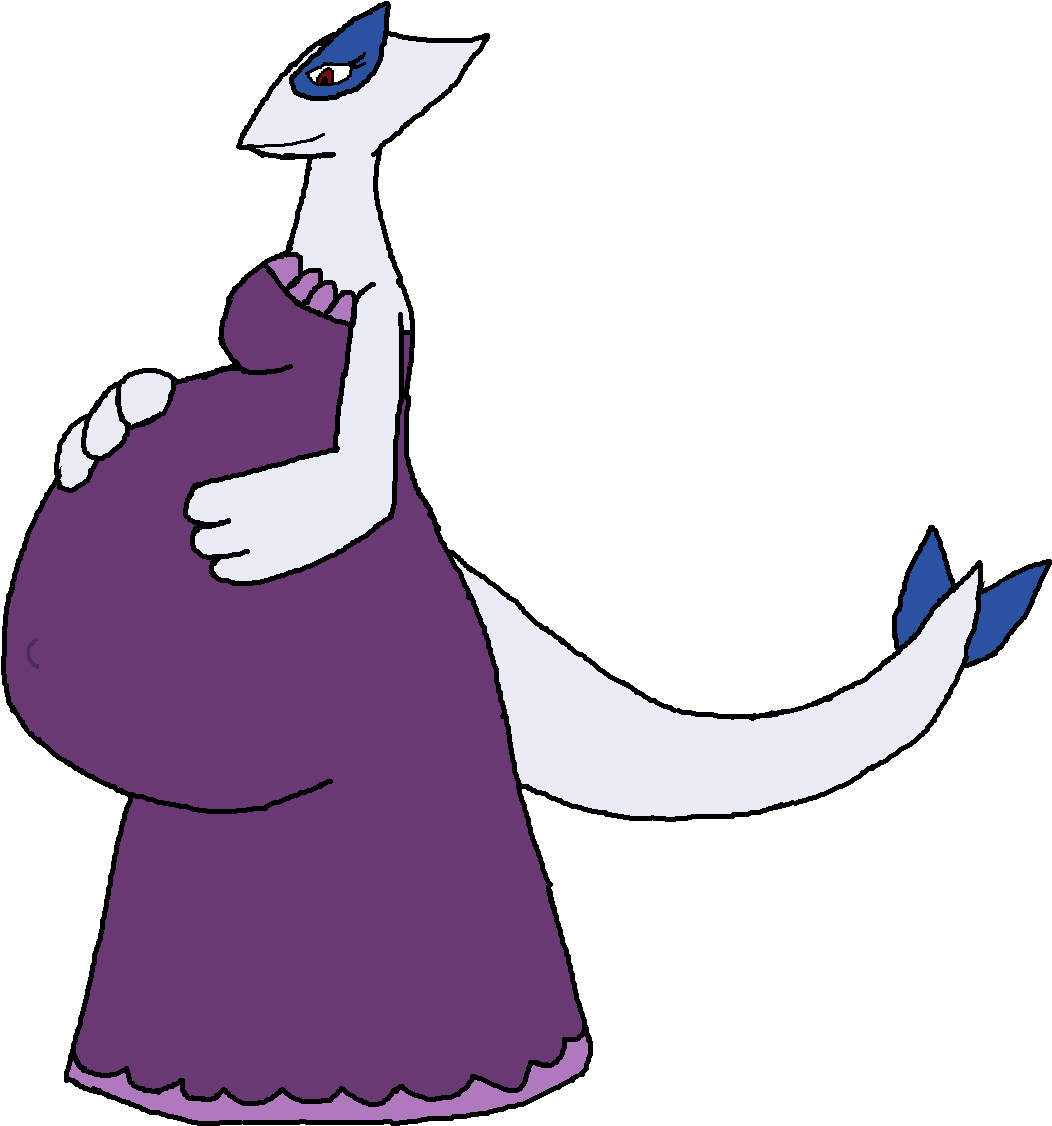 That One Lovely Lugia Lady - Illustration (1360x1240), Png Download